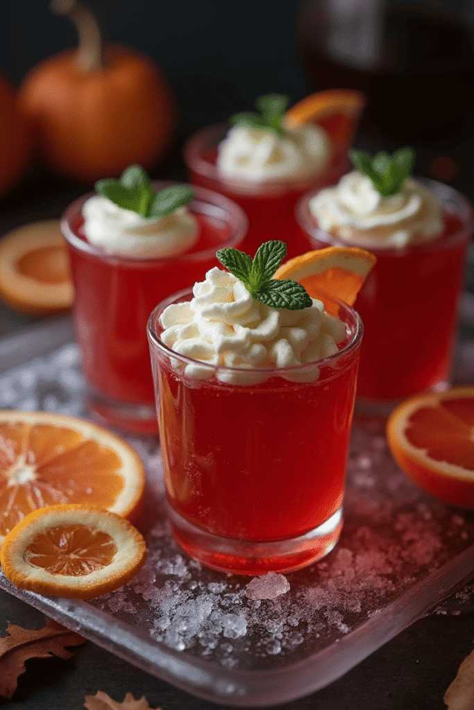Blood Orange Jelly Cups