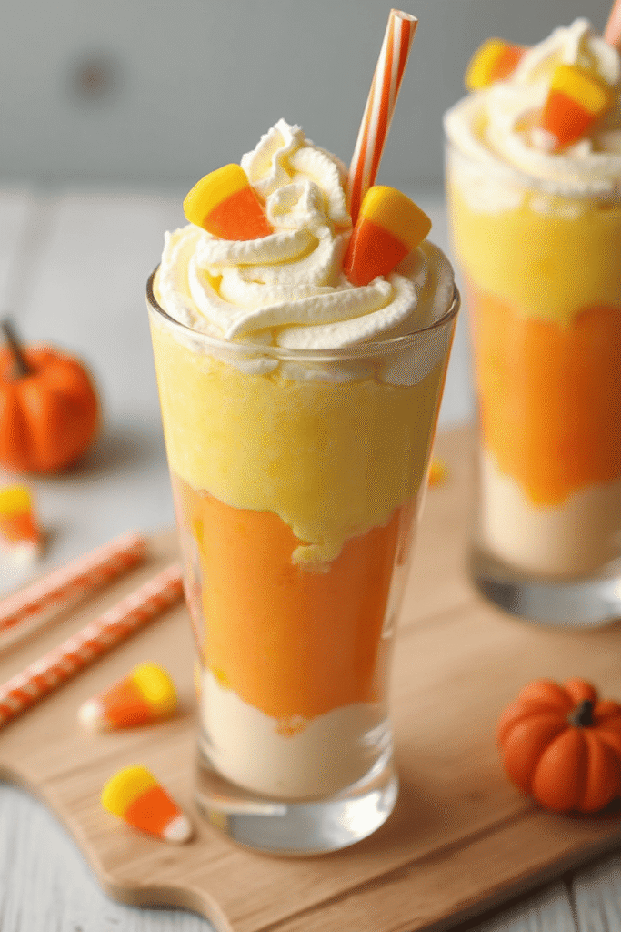 Candy Corn Cheesecake Parfaits