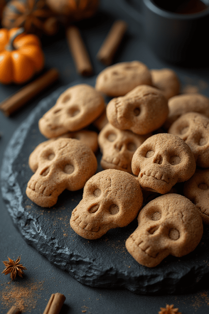 Cinnamon Skull Shortbread
