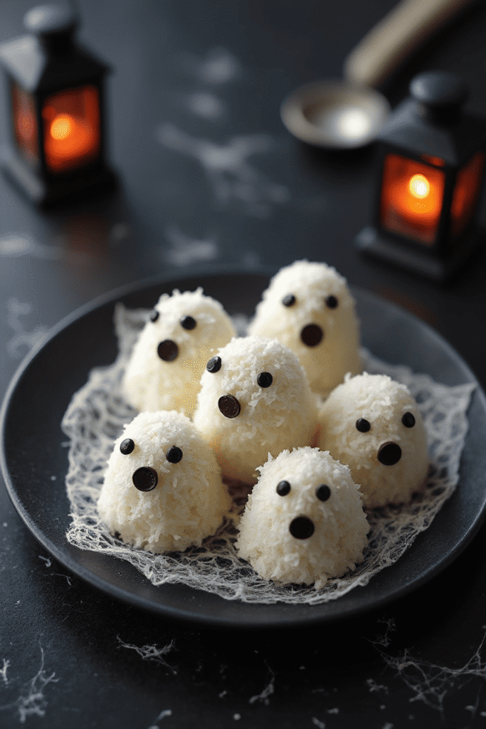 Coconut Ghost Truffles