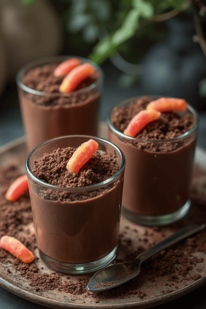 Creepy Crawly Chocolate Pudding