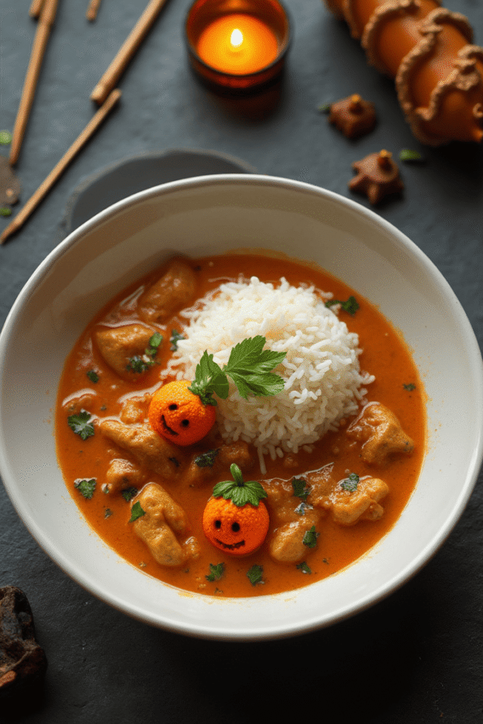 Creepy Curry Rice Molds
