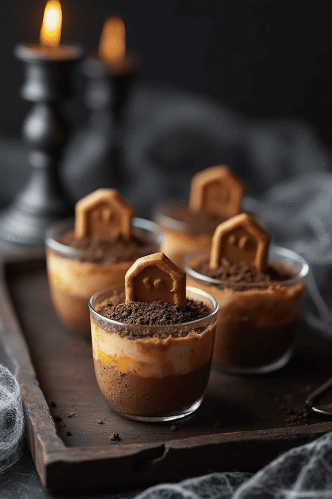 Graveyard Tiramisu Cups