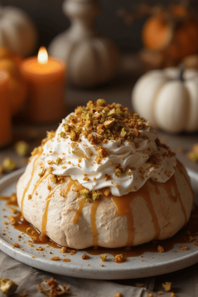 Pumpkin Pistachio Pavlova