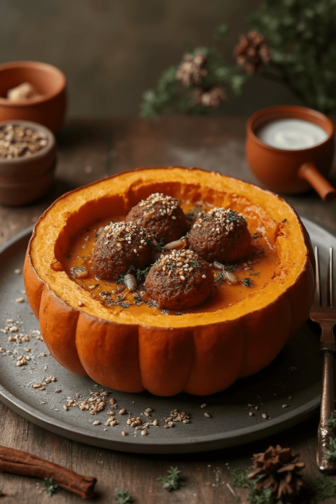 Pumpkin-Spiced Kofta Bake