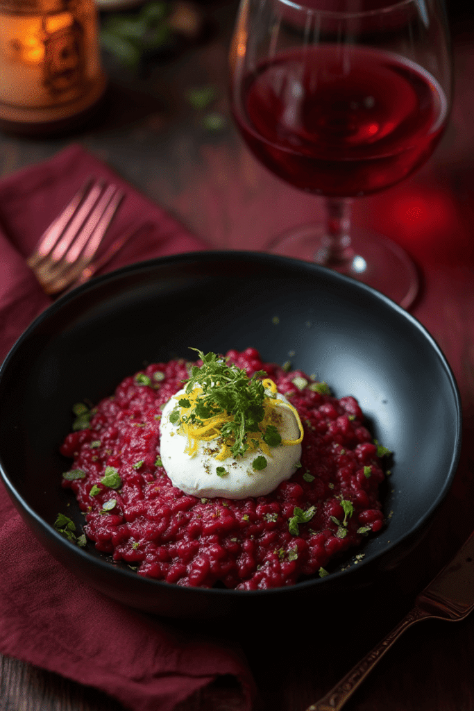 Vampire’s Feast Beet Risotto
