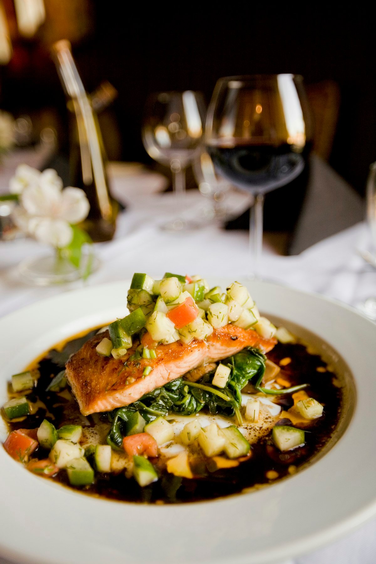 Pan Seared Salmon with Asparagus