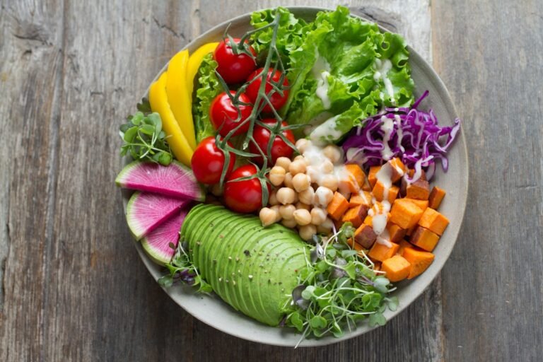 Vegetarian Tofu Buddha Bowl with Sweet Potato and Quinoa