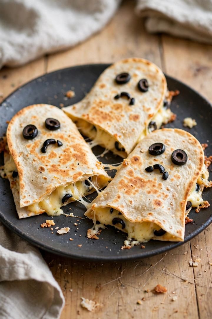 20 Best Halloween Dinner Ideas: Ghost Quesadillas